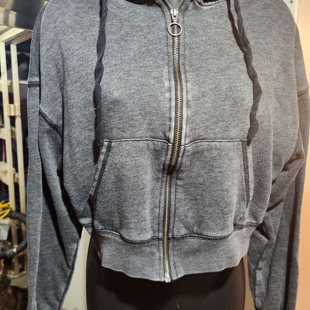 Flirtitude Gray Zip-Up Hoodie